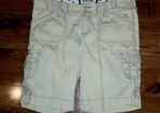 Abercrombie Cream Cargo Cotton Shorts Age 10
