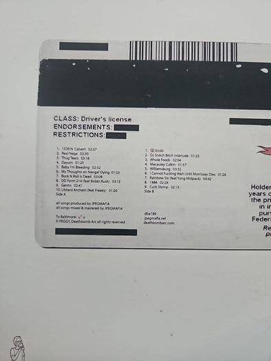 JPEGMAFIA  LP (signed) - Veteran
