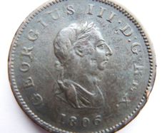 1806 King George III  Penny Coin