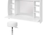 main image for ad Wall dressing table with mirror and stool