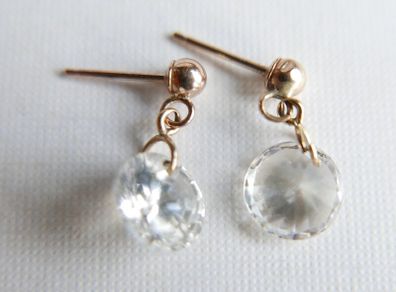 Vintage 9ct Gold 375  Drop/Dangle Art Deco  Earrings 1,46g