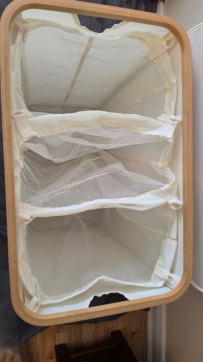 Large 3 Section Laundry Hamper - New/Unused