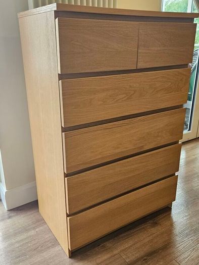 Ikea Malm 6 Drawer Chest of Drawers