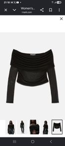 Rita Ora Mesh Bardot Top - New with Tags (S)