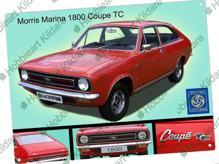 Morris Marina classic car tin metal sign