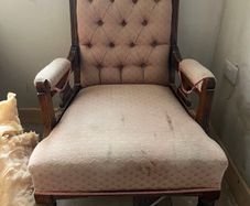 Free solid wood armchair