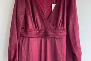 Ever Pretty stunning occasion evening dress burgundy plus size fully lined