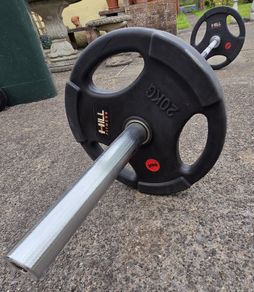 Olympic Barbell, Plates & Bench