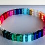 Vibrant Multi Coloured GeoBeads Bracelet Image 5