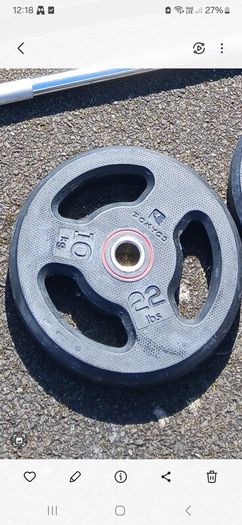 domyos weights and barbell