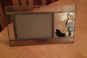Frosted glass photo frame