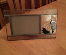 Frosted glass photo frame