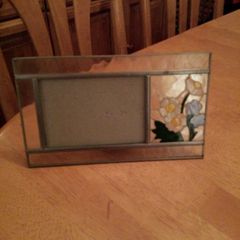 Frosted glass photo frame
