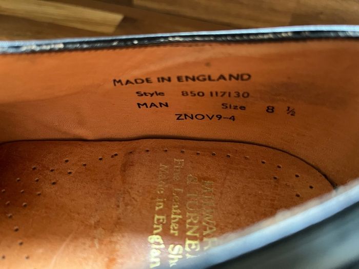 Handmade English Shoes Size 8