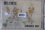 Spanish Civil War Uncut Ration Coupon Sheet - Zaragoza 1937