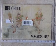 Spanish Civil War Uncut Ration Coupon Sheet - Zaragoza 1937