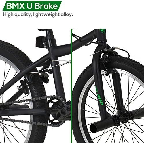 20 Inch BMX Freestyle Bike for boys girlss With 360 Degree Gyro & 4 Pegs, 20 Inch BMX Bike for 9 10 11 12 13 Years old kid girl boys girls
