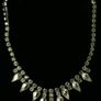 Vintage  Silver Tone Austrian Crystal Diamante Necklace Choker Image 7