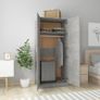 Wardrobe Concrete Grey 80x52x180 cm Chipboard Image 2