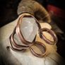 Copper Coiled Around a Raw Clear Quartz Crystal Ring Size UK L Image 5