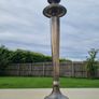 Classic, silver-plated tall candlestick (candelabra) Image 3