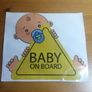 Car Decal.  Baby on Board. Boy Image 3