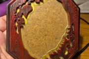 Vintage HL British Registered Design Ornate Octagon Picture Frame