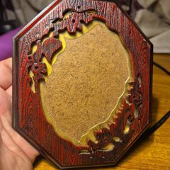 Vintage HL British Registered Design Ornate Octagon Picture Frame