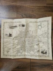 Vintage style map of Cork City