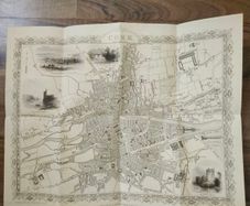 Vintage style map of Cork City