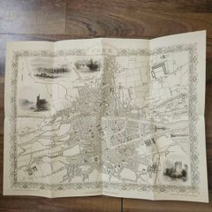 Vintage style map of Cork City