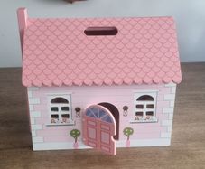 Wooden house with accessories