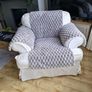 White / Cream Armchair Image 2