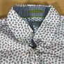 TED BAKER London Mens 100% Cotton White PATTERNED Shirt - Size 3 Medium Image 2