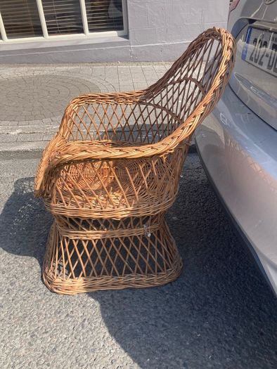 1960s child's  wicker chair