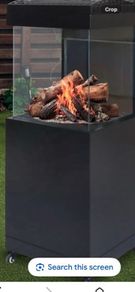 MustagBergen Gas Patio Fire Column With Cover