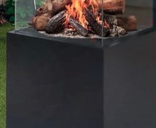 MustagBergen Gas Patio Fire Column With Cover