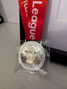 Liverpool Replica Premier League winners medal 2019/2020 season