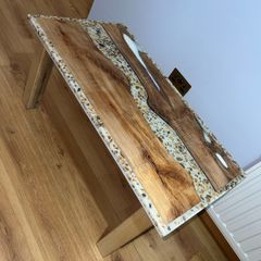 Handmade Wooden/Resin Coffee Table