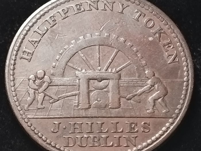 #782 - Ireland - 1813 - Half Penny - Token - HILLES