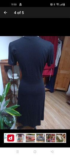 Ladies LEA H Black dress.
