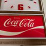 Coca Cola Lighted Clock Sign Very Rare 80's Image 4