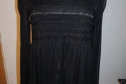 Atomic black long sleeve blouse tunic size L UK12 EU40 Postage included