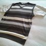 Men's Striped V-Neck T-Shirt - Size M Image 5