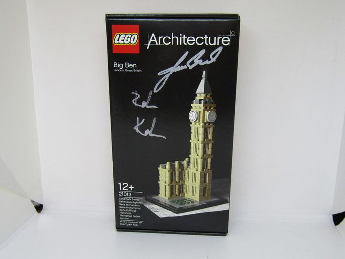 LEGO 21013 Architecture Big Ben Signed by Two Lego Designers Rok Zgalin Kobe And James Berard Who Was The Designer Of The Lego Big Ben Model 10253 Very Rare For Two Lego Designers To Sign The One Set Brand New In Box Retired Set