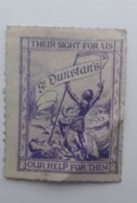 STAMP - Rare St. Dunstans - Charity Stamp