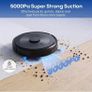 Robot Vacuum Cleaner with Mop: 5000Pa 3-in-1 Robotic Vacuum with Gyroscope Navigation, APP & Alexa Control, Quiet & Slim Auto-Recharge Robot Hoover Ideal for Pet Hair, Hard Floors and Carpets Image 3