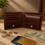 Men Skull Motorcycle Wallet Biker Wallet Leather Bifold Wallet Motorcycle Rider Gift Image 4
