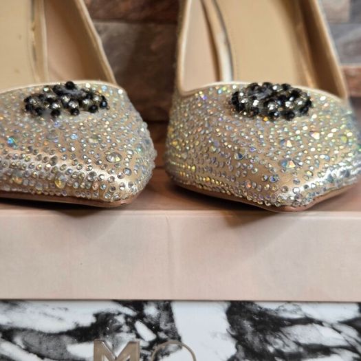 Crystal glam heels, size 6