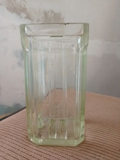 Original vintage British glass battery jar